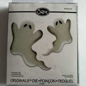 Sizzix Ghosts #2 Original Die 655006 Emily Humble Halloween NEW